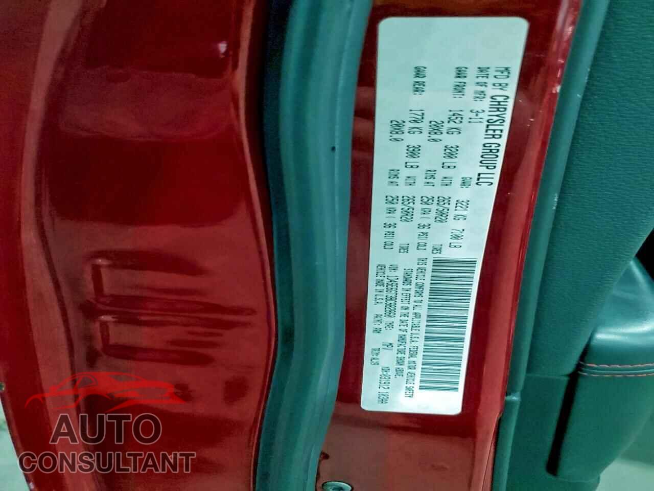 DODGE DURANGO 2011 - 1D4SE6GT3BC682860