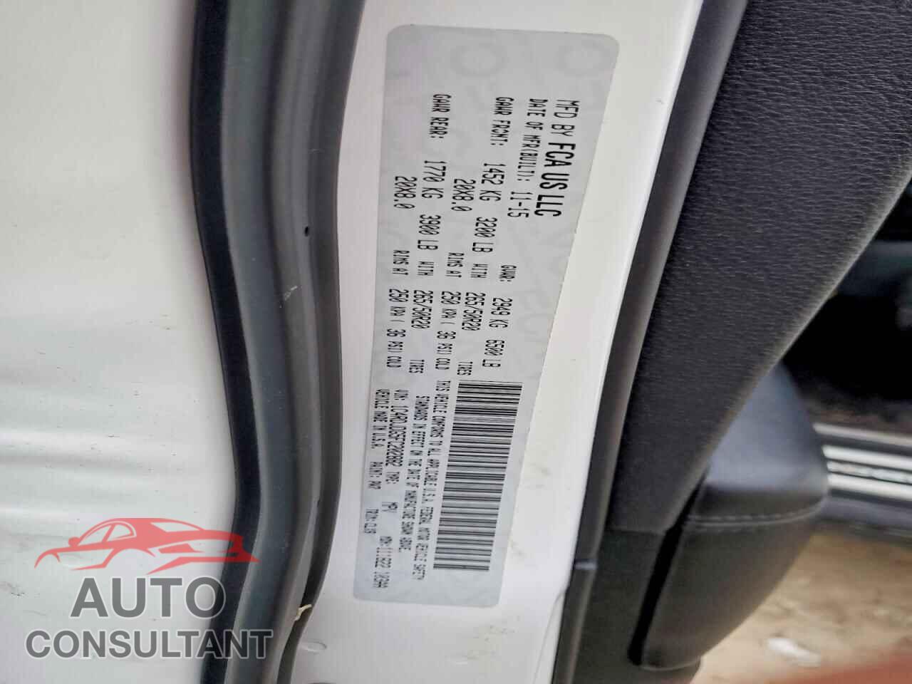 DODGE DURANGO 2015 - 1C4RDJDG5FC202882