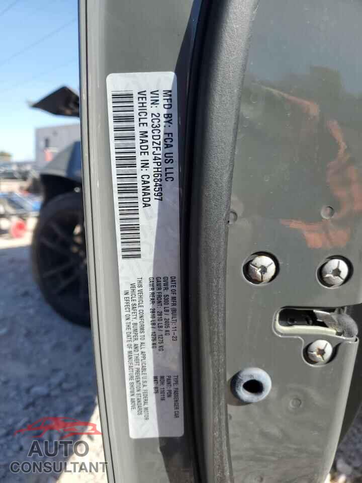 DODGE CHALLENGER 2023 - 2C3CDZFJ4PH684597