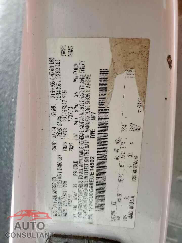 FORD ESCAPE 2014 - 1FMCU0G98EUE14502