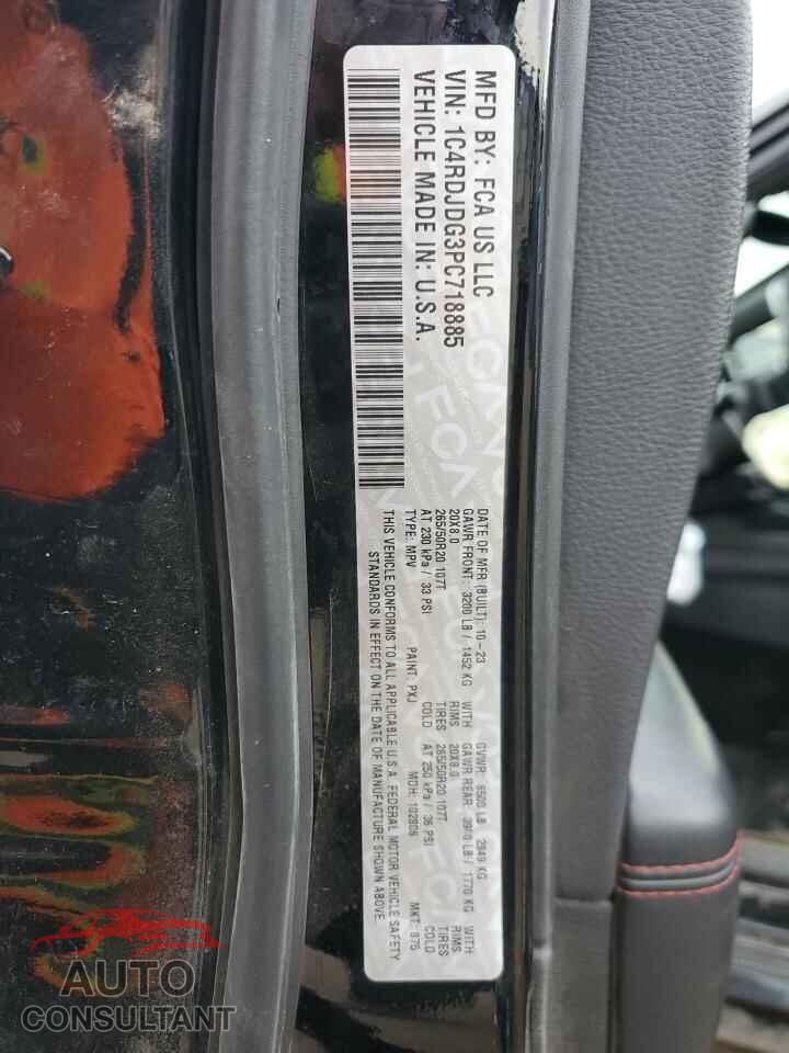 DODGE DURANGO 2023 - 1C4RDJDG3PC718885