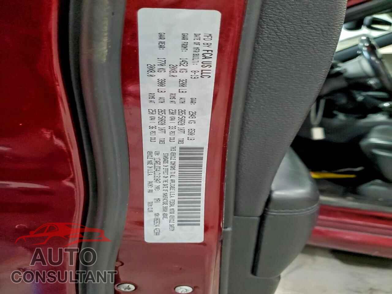 DODGE DURANGO 2020 - 1C4RDJDG4LC131847