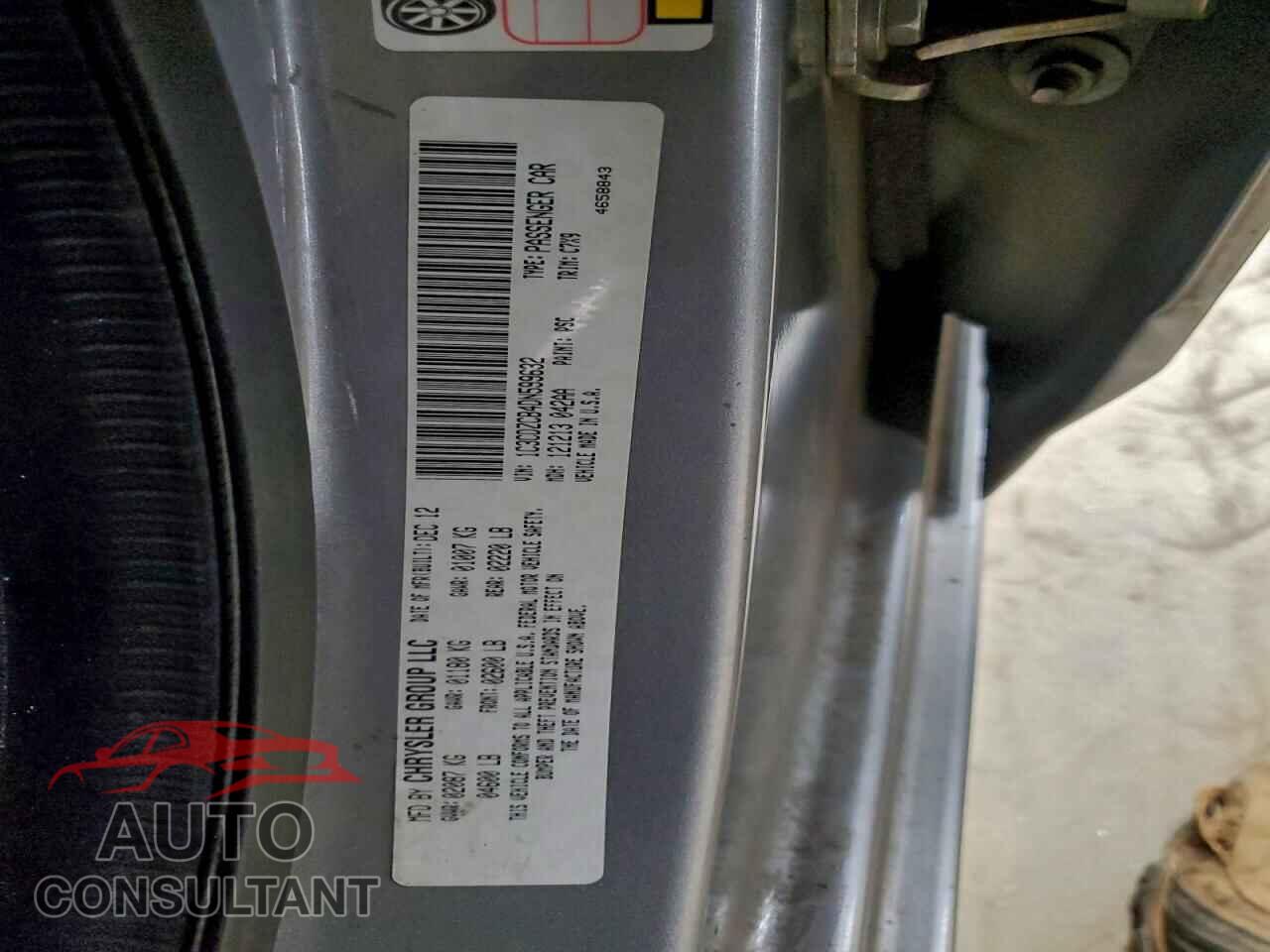 DODGE AVENGER 2013 - 1C3CDZCB4DN599632