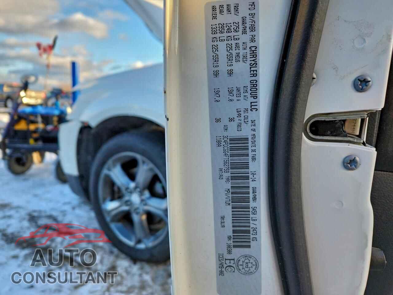 DODGE JOURNEY 2015 - 3C4PDCGG4FT562759