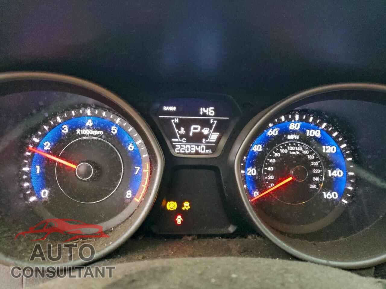 HYUNDAI ELANTRA 2014 - KMHDH4AEXEU106060