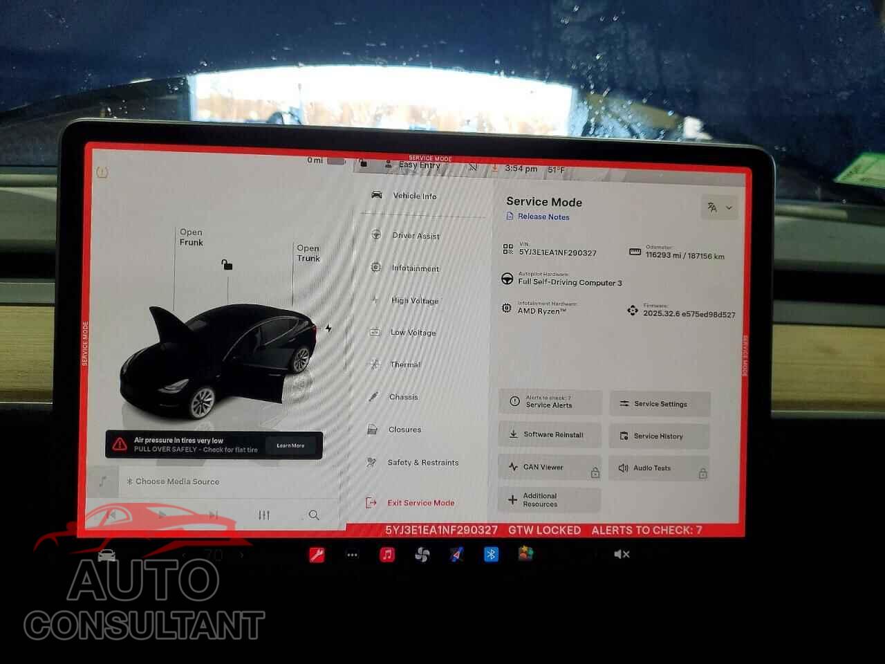 TESLA MODEL 3 2022 - 5YJ3E1EA1NF290327