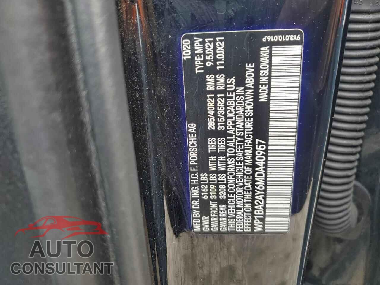 PORSCHE CAYENNE 2021 - WP1BA2AY6MDA40957