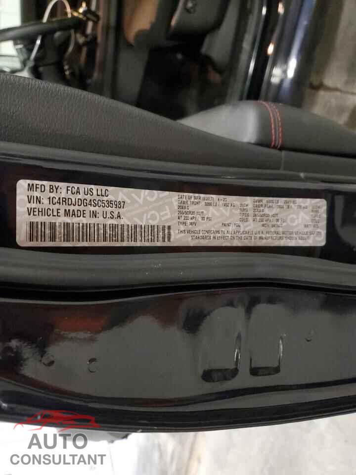 DODGE DURANGO 2025 - 1C4RDJDG4SC535987
