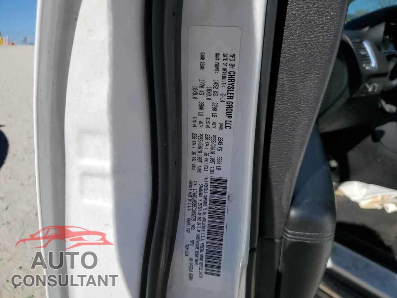 DODGE DURANGO 2014 - 1C4RDJAG9EC509278