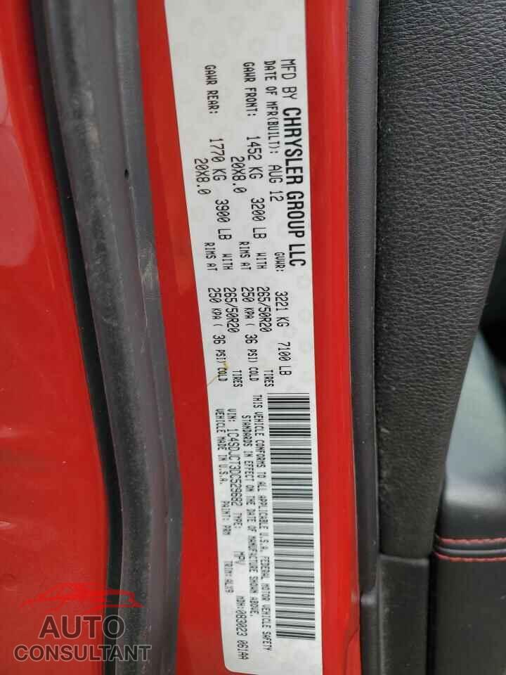 DODGE DURANGO 2013 - 1C4SDJCT3DC529682