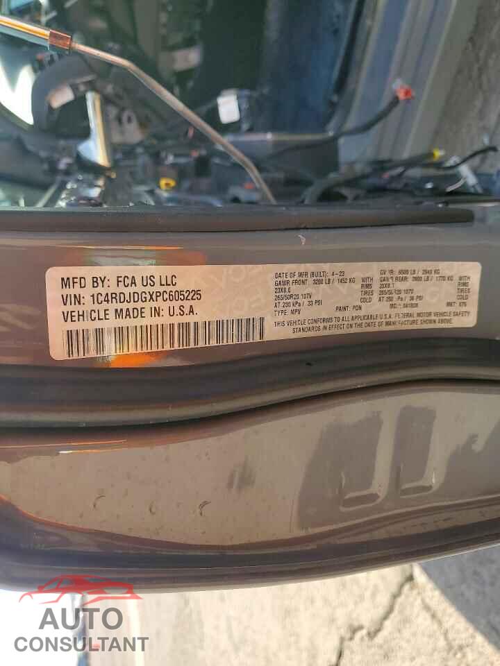 DODGE DURANGO 2023 - 1C4RDJDGXPC605225