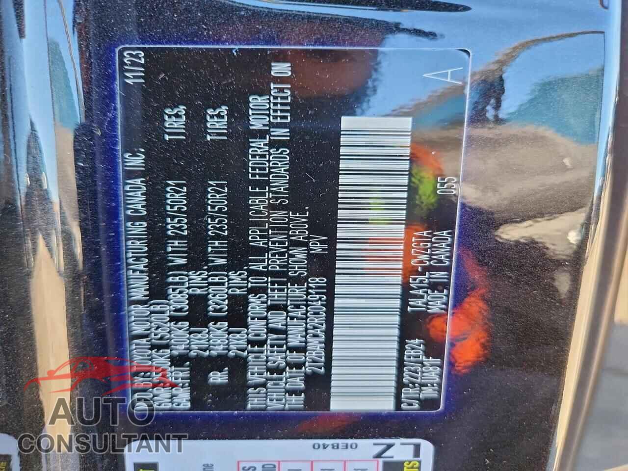 LEXUS RX350 2024 - 2T2BAMCA2RC049118