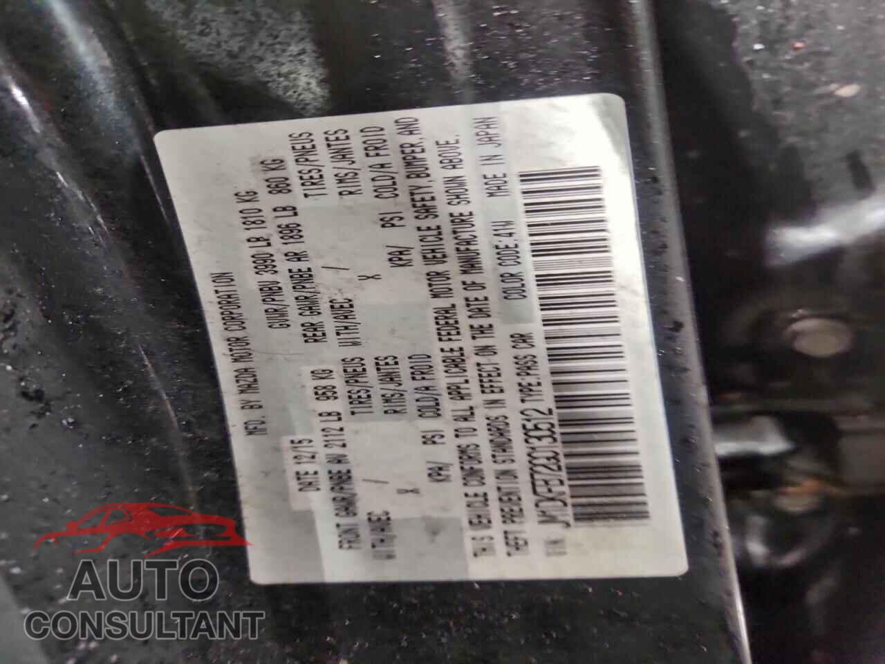 MAZDA CX-3 2016 - JM1DKFB72G0130512