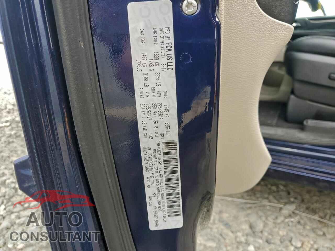 DODGE CARAVAN 2017 - 2C4RDGCG3HR714137