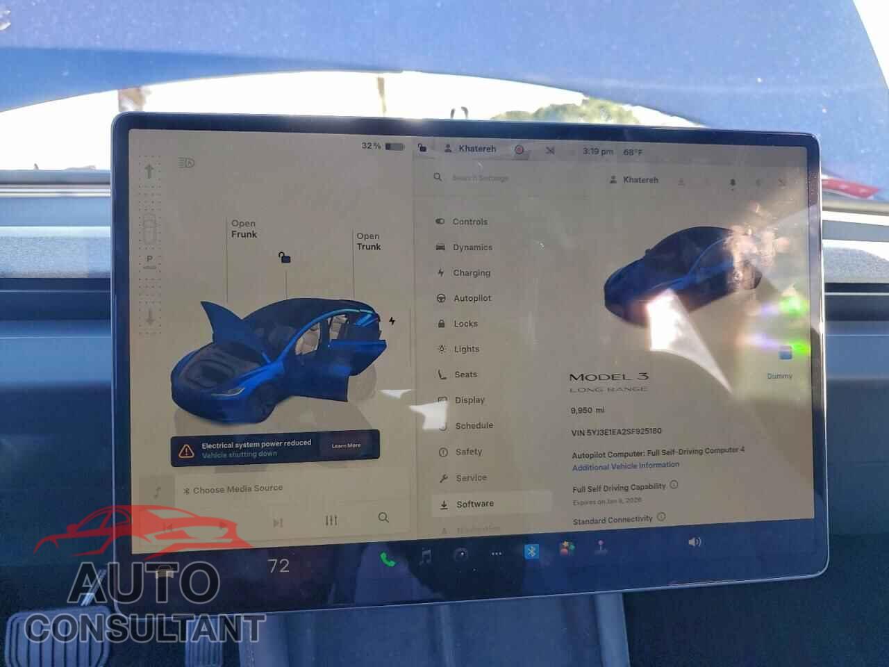 TESLA MODEL 3 2025 - 5YJ3E1EA2SF925180