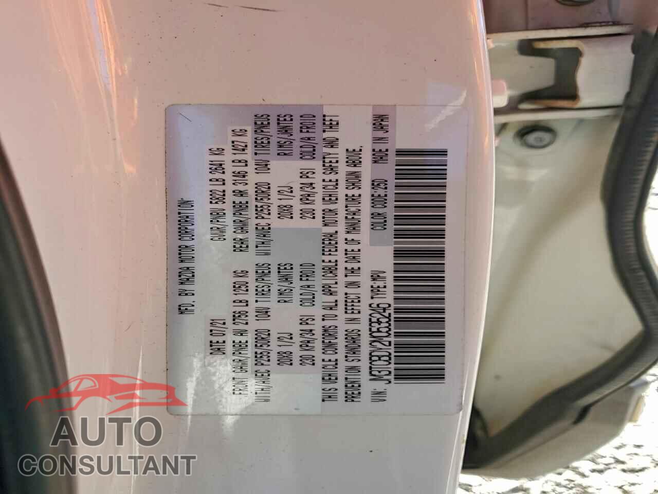 MAZDA CX-9 2021 - JM3TCBDY2M0535246