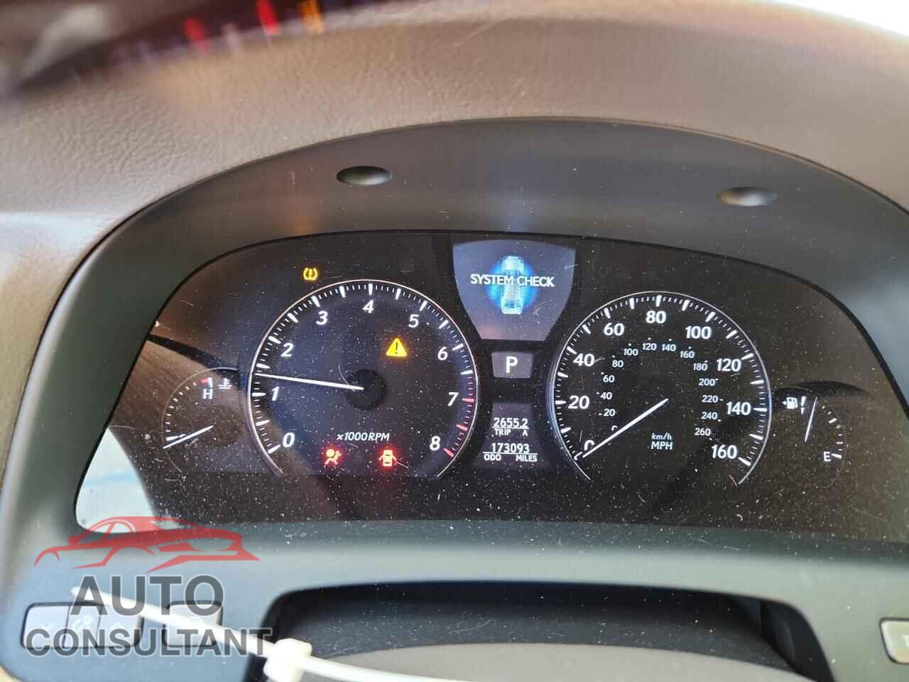 LEXUS LS460 2011 - JTHBL5EF8B5104346