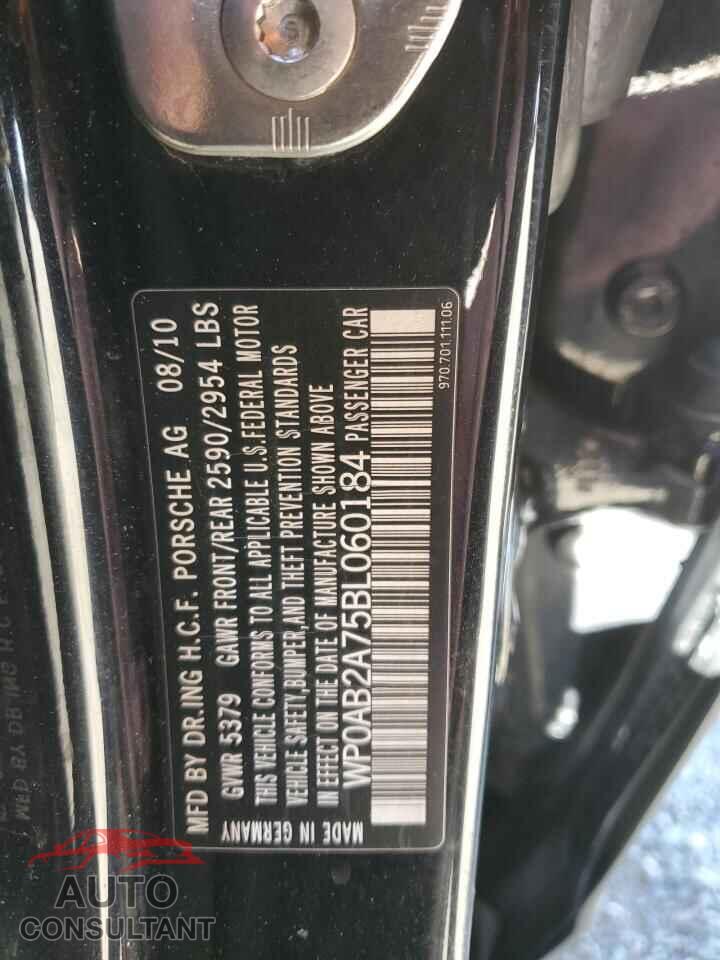 PORSCHE PANAMERA 2011 - WP0AB2A75BL060184