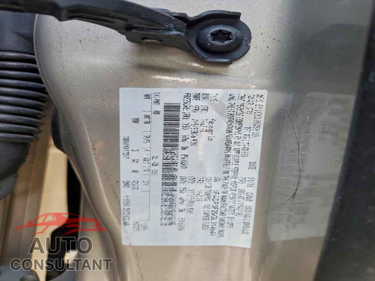 FORD FOCUS 2016 - 1FADP3F29GL314641