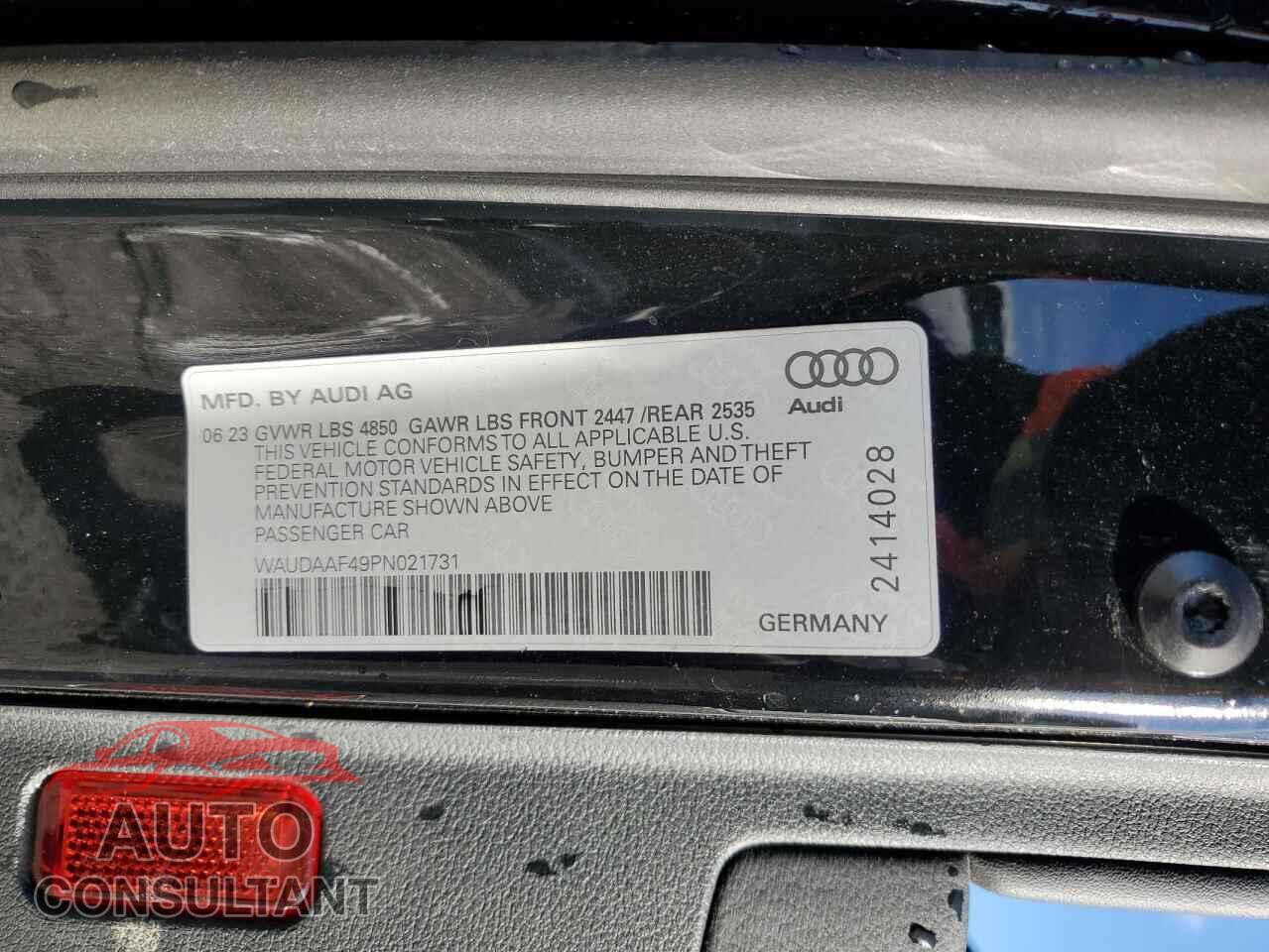 AUDI A4 2023 - WAUDAAF49PN021731