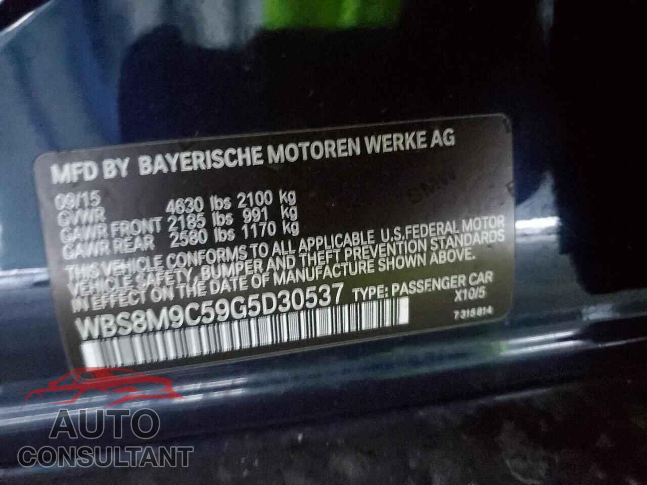 BMW M3 2016 - WBS8M9C59G5D30537