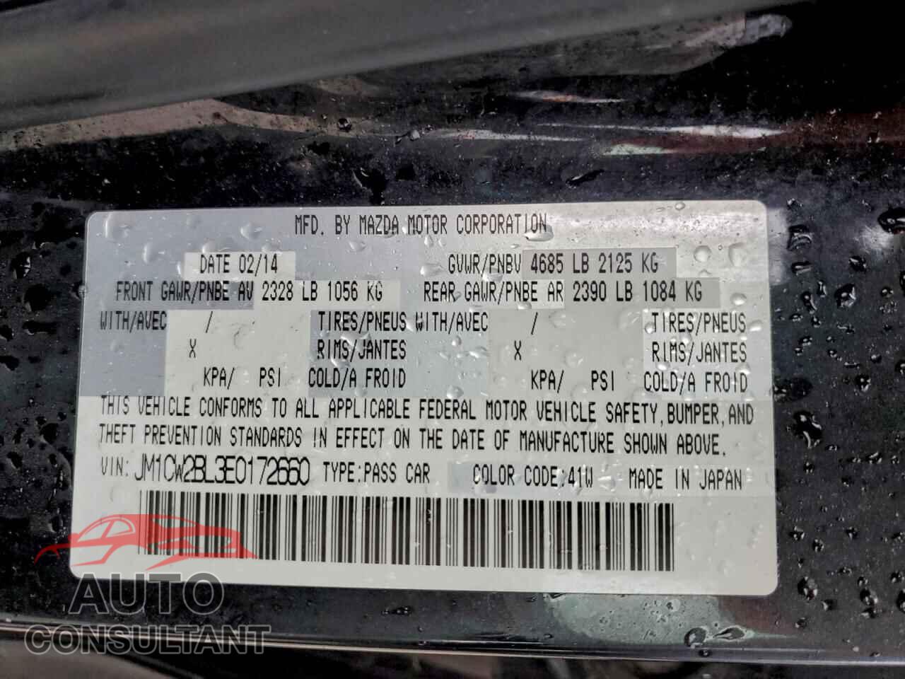 MAZDA 5 2014 - JM1CW2BL3E0172660
