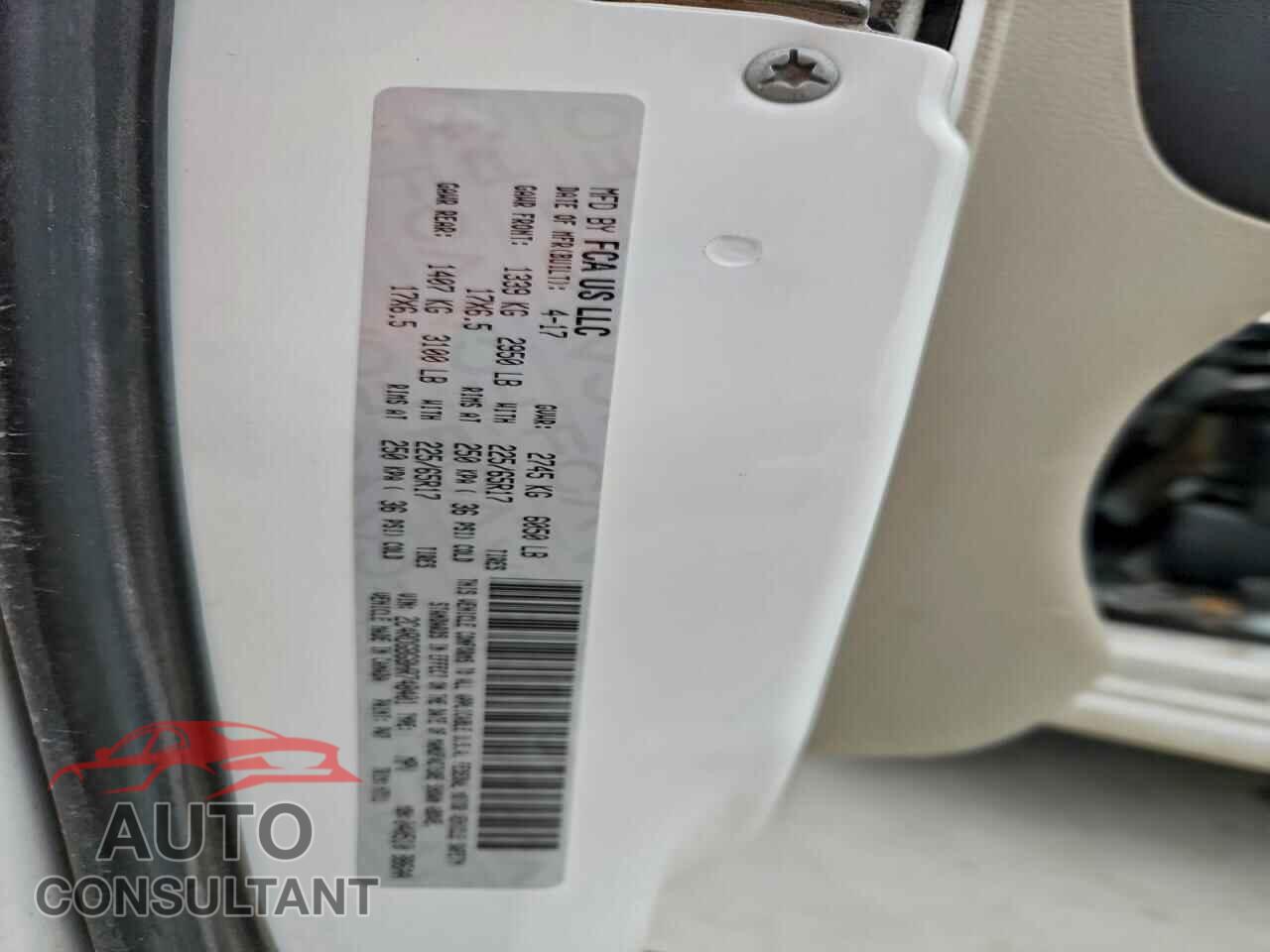 DODGE CARAVAN 2017 - 2C4RDGBG8HR748401