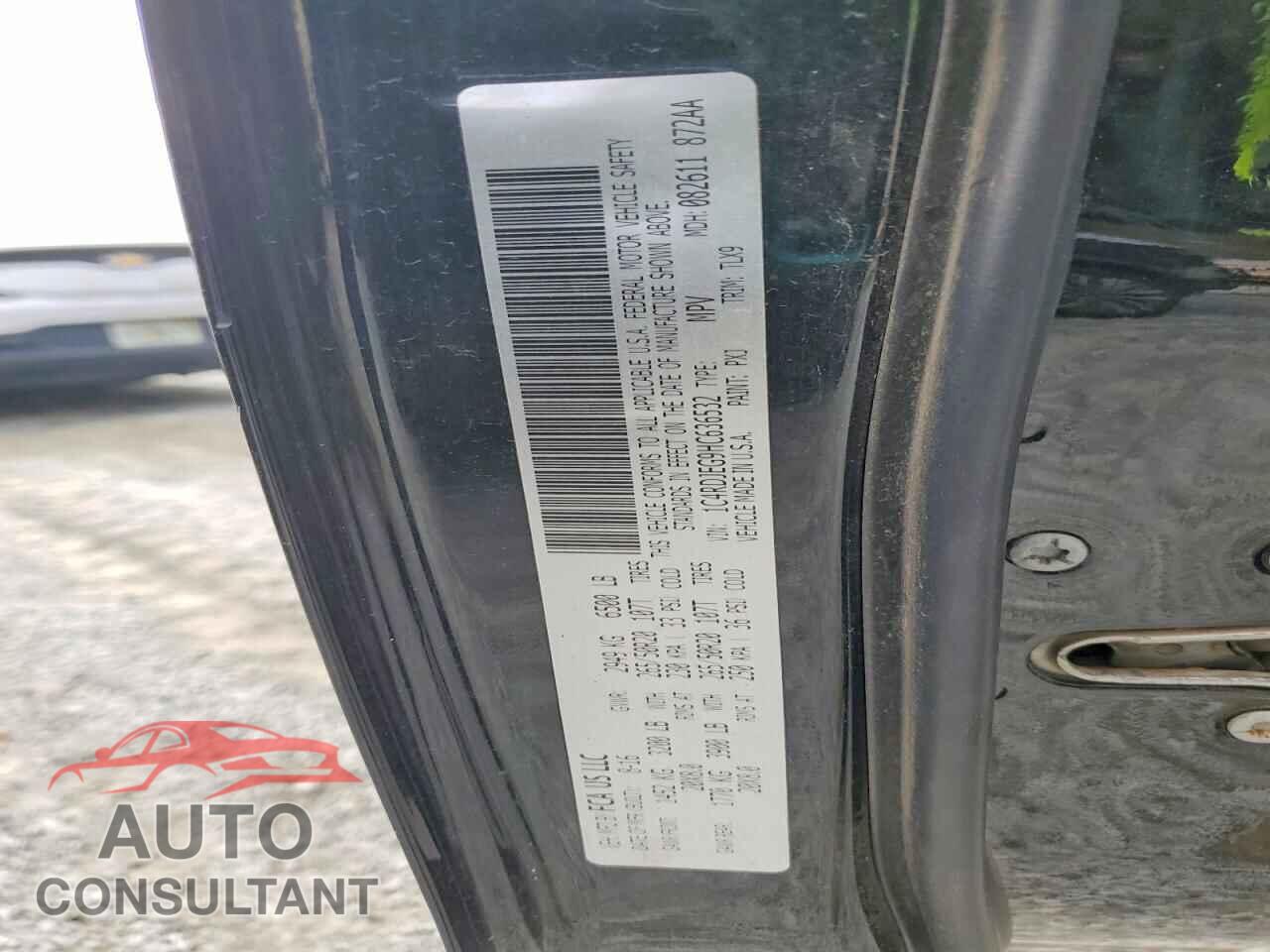 DODGE DURANGO 2017 - 1C4RDJEG9HC636532