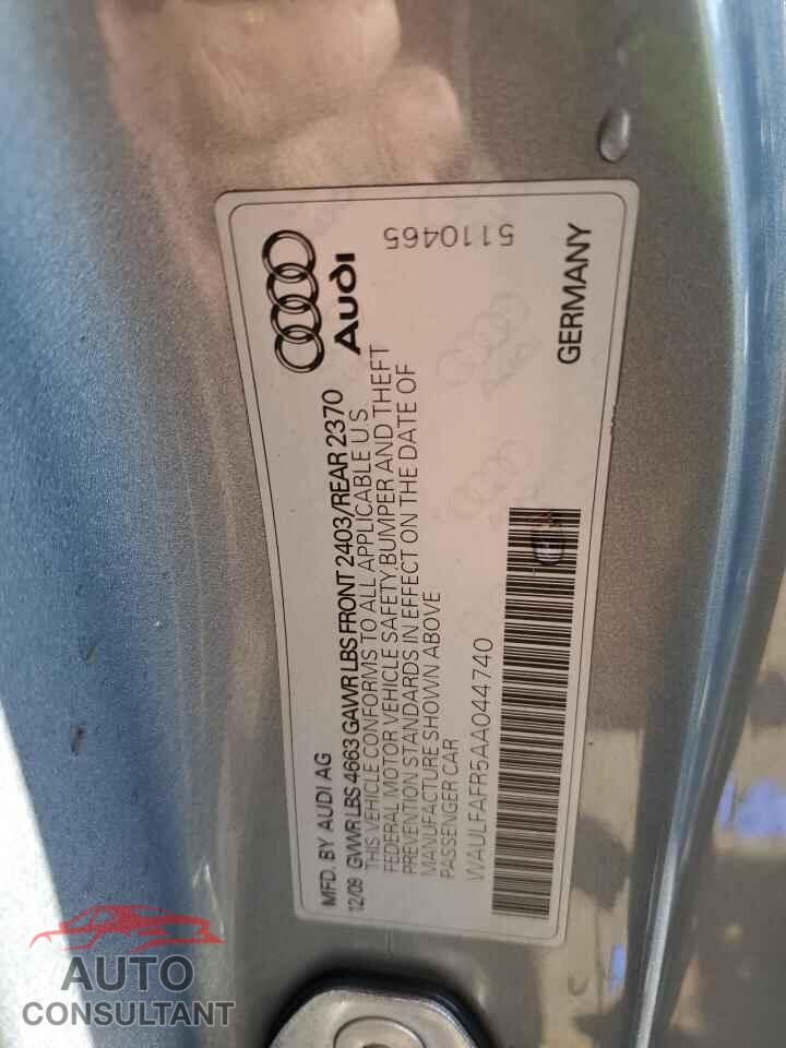 AUDI A5 2010 - WAULFAFR5AA044740
