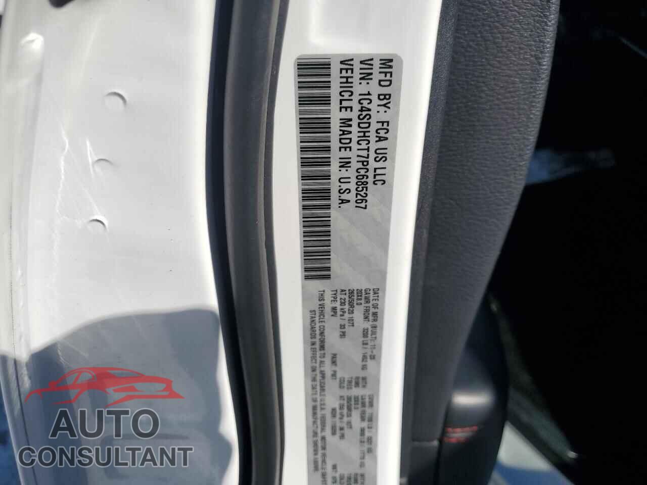 DODGE DURANGO 2023 - 1C4SDHCT7PC685267