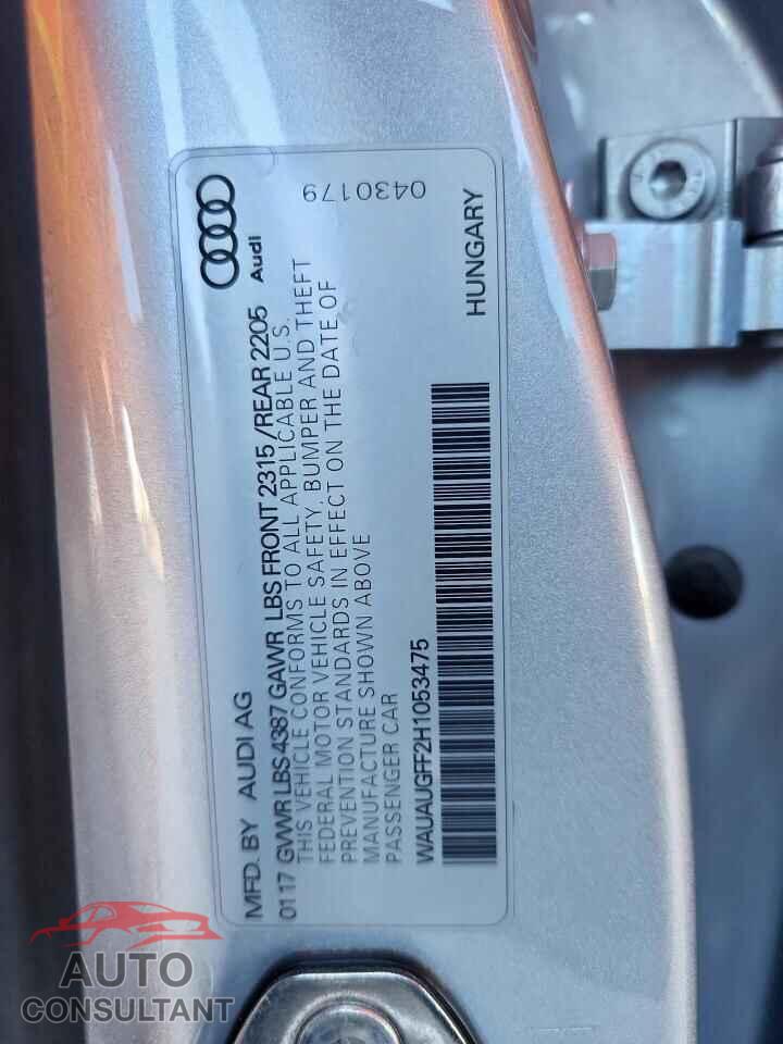 AUDI A3 2017 - WAUAUGFF2H1053475