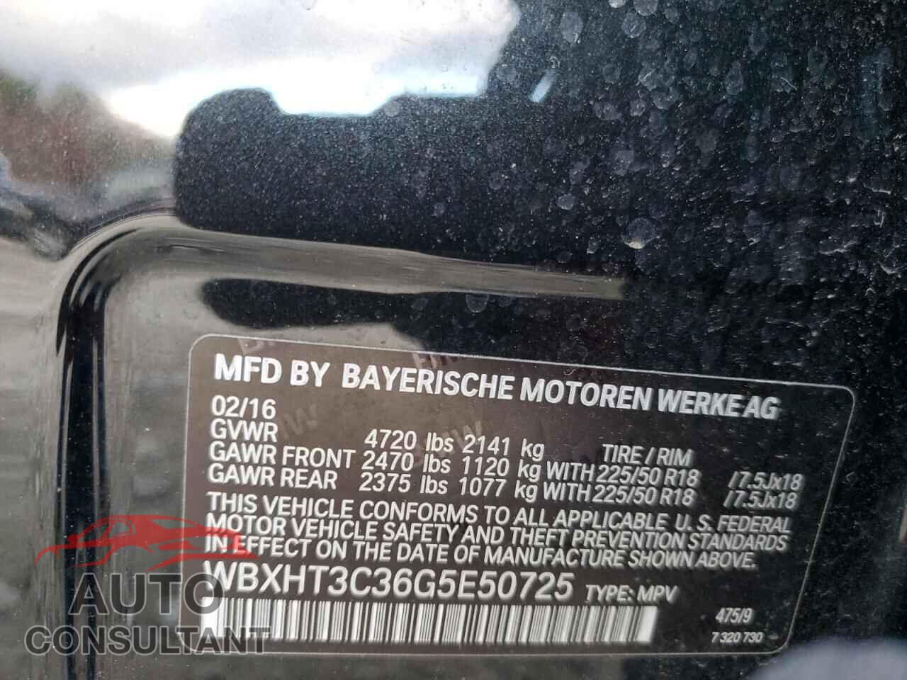 BMW X1 2016 - WBXHT3C36G5E50725