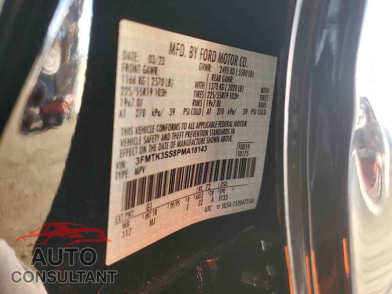 FORD MUSTANG 2023 - 3FMTK3SS8PMA18143
