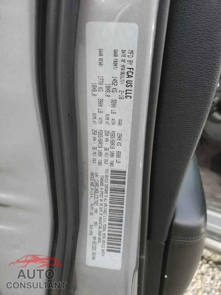 DODGE DURANGO 2018 - 1C4RDJAG6JC317021