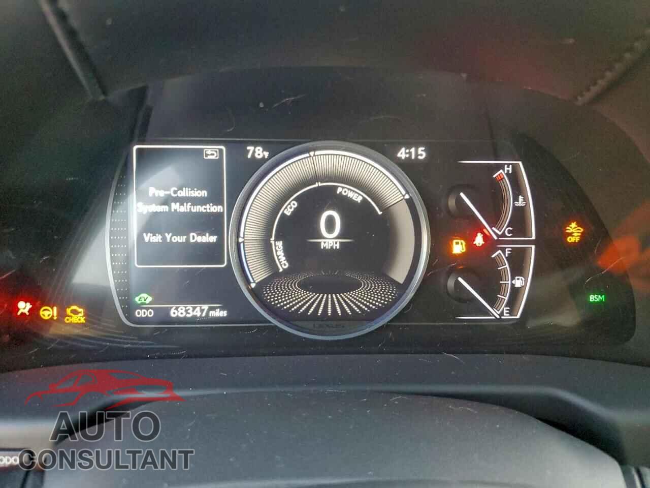LEXUS ES300 2019 - JTHB21B15K2014352