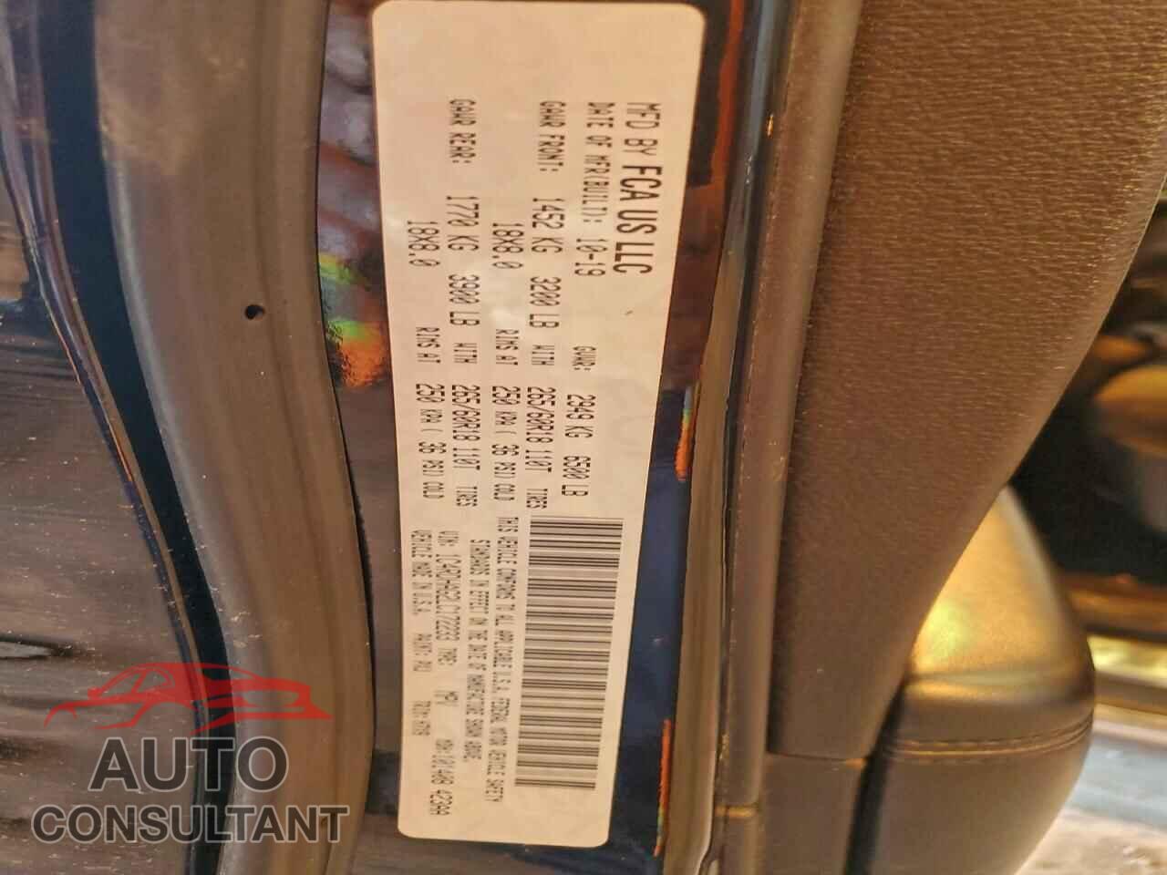 DODGE DURANGO 2020 - 1C4RDHAG2LC172233