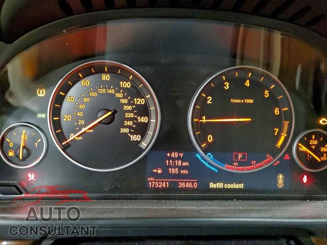 BMW 5 SERIES 2012 - WBAFU7C5XCDU61697