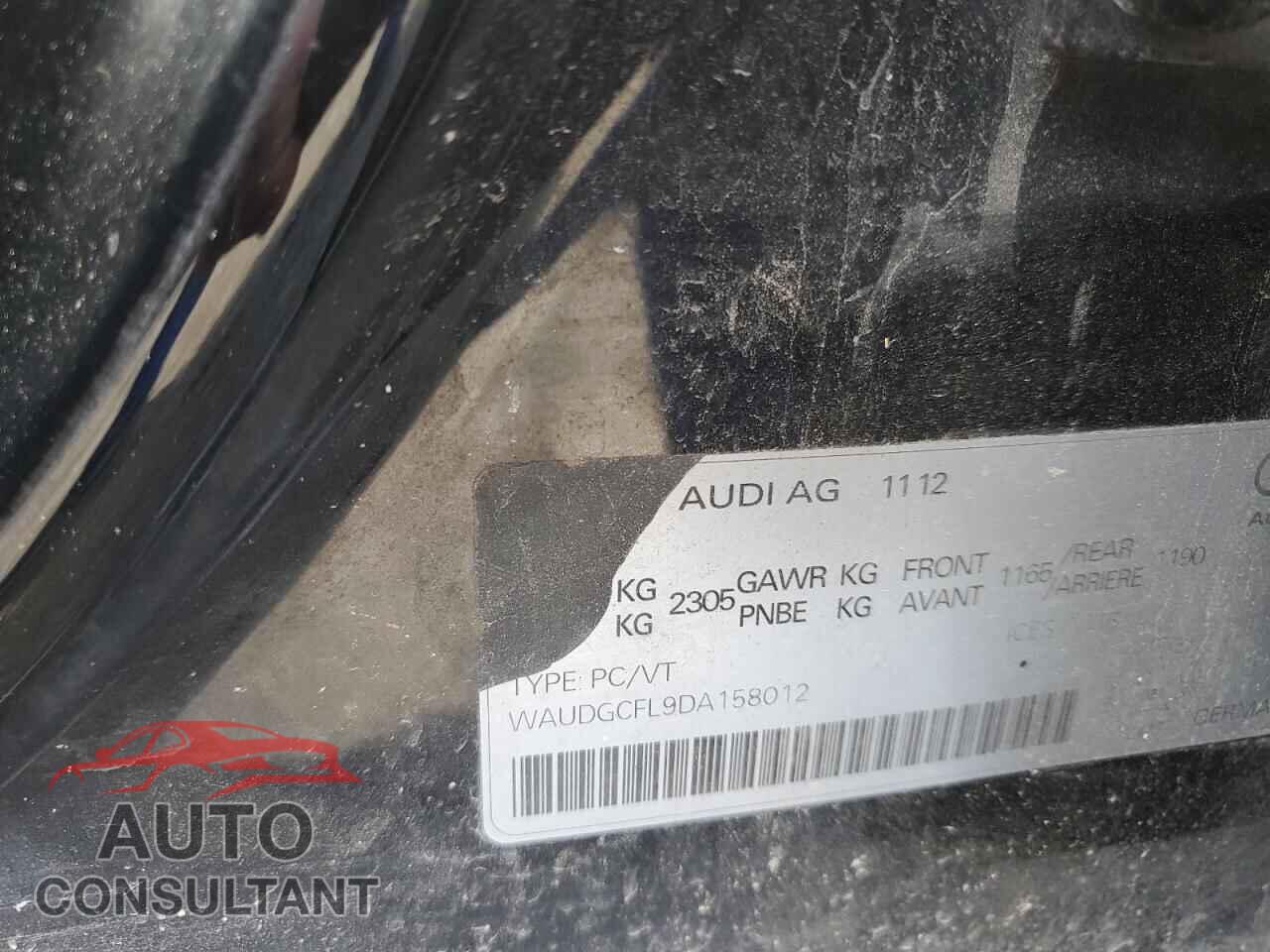 AUDI S4/RS4 2013 - WAUDGCFL9DA158012