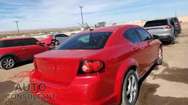 DODGE AVENGER 2012 - 1C3CDZABXCN232669