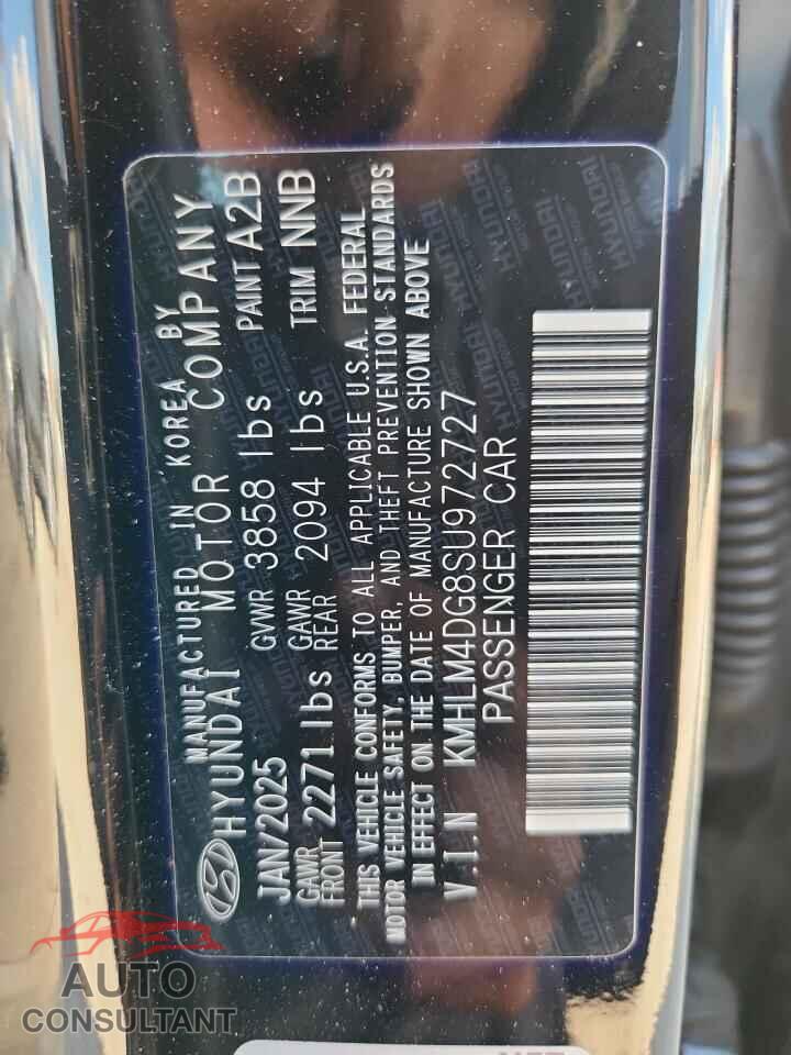 HYUNDAI ELANTRA 2025 - KMHLM4DG8SU972727