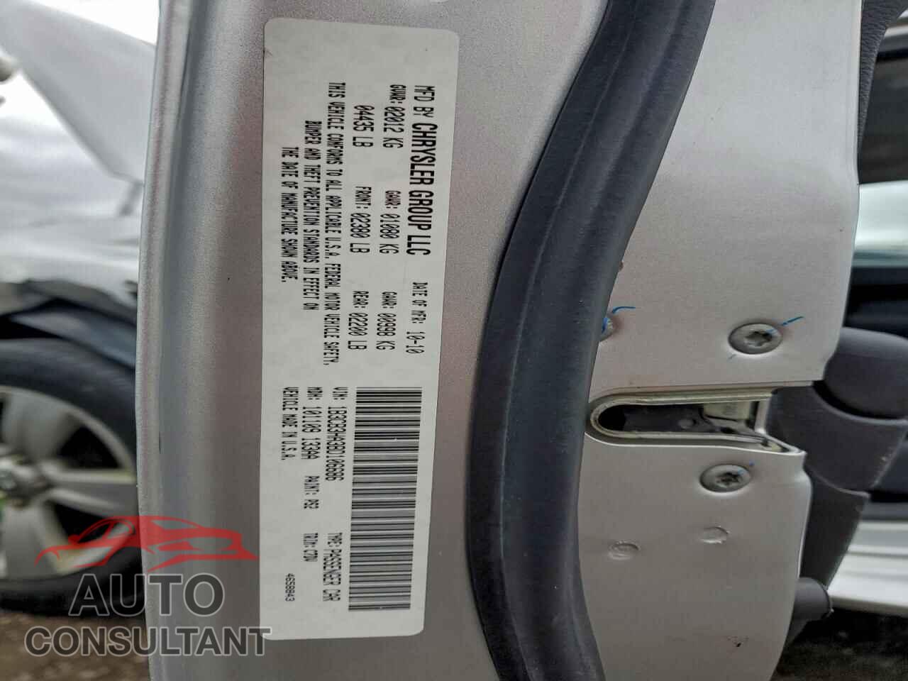 DODGE CALIBER 2011 - 1B3CB3HA3BD106686