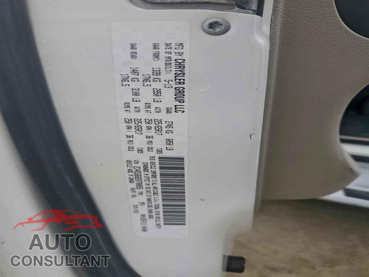 DODGE All Models 2013 - 2C4RDGBG8DR780856