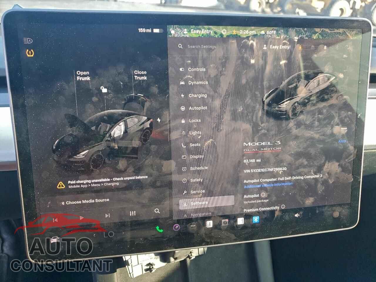 TESLA MODEL 3 2022 - 5YJ3E1EC7NF298630