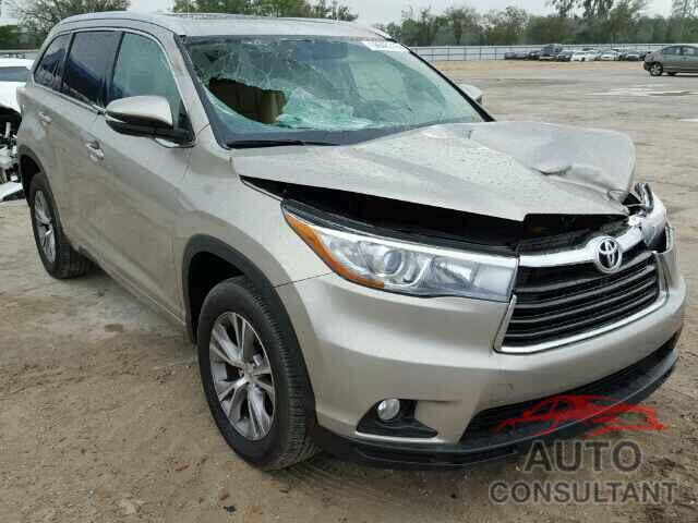 TOYOTA HIGHLANDER 2015 - 5TDKKRFH8FS071716