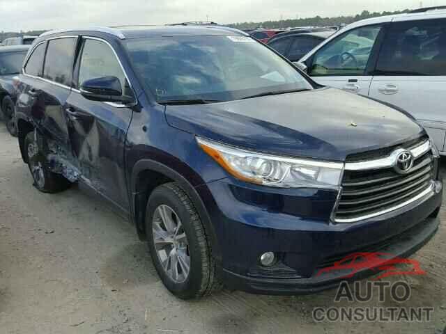 TOYOTA HIGHLANDER 2015 - 5TDJKRFH6FS194068