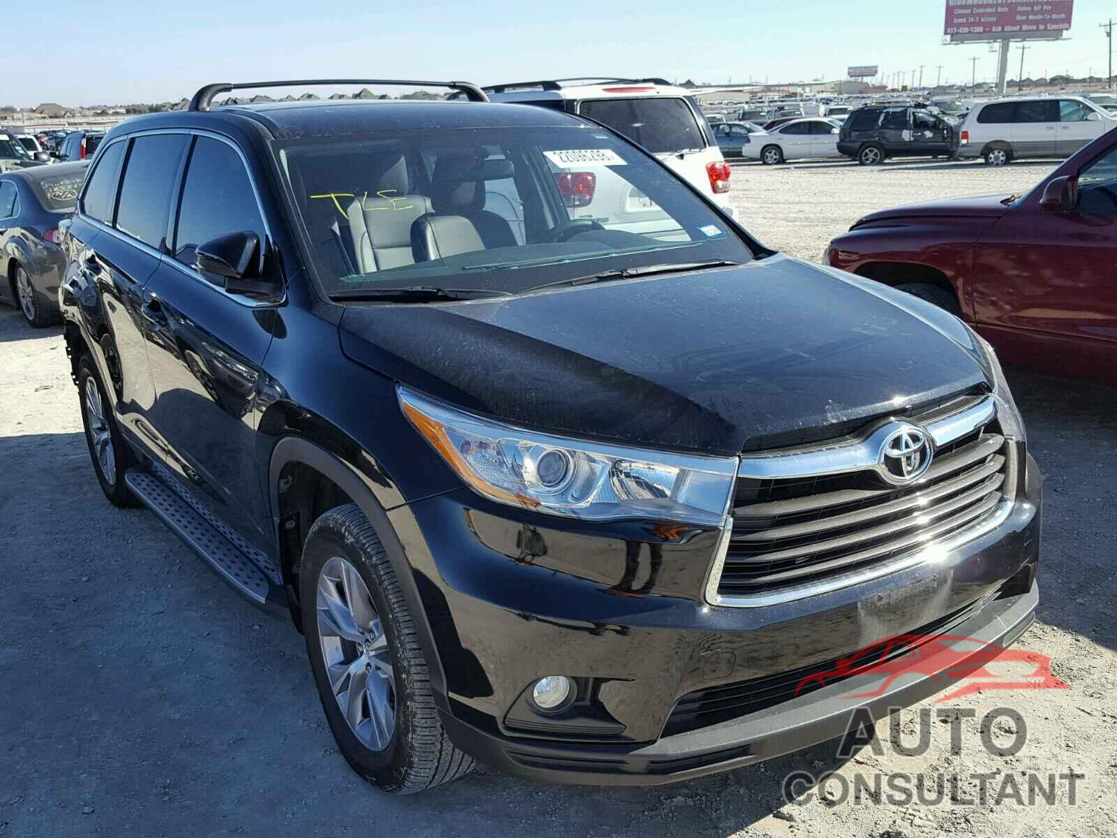 TOYOTA HIGHLANDER 2016 - 5TDZKRFH0GS125588