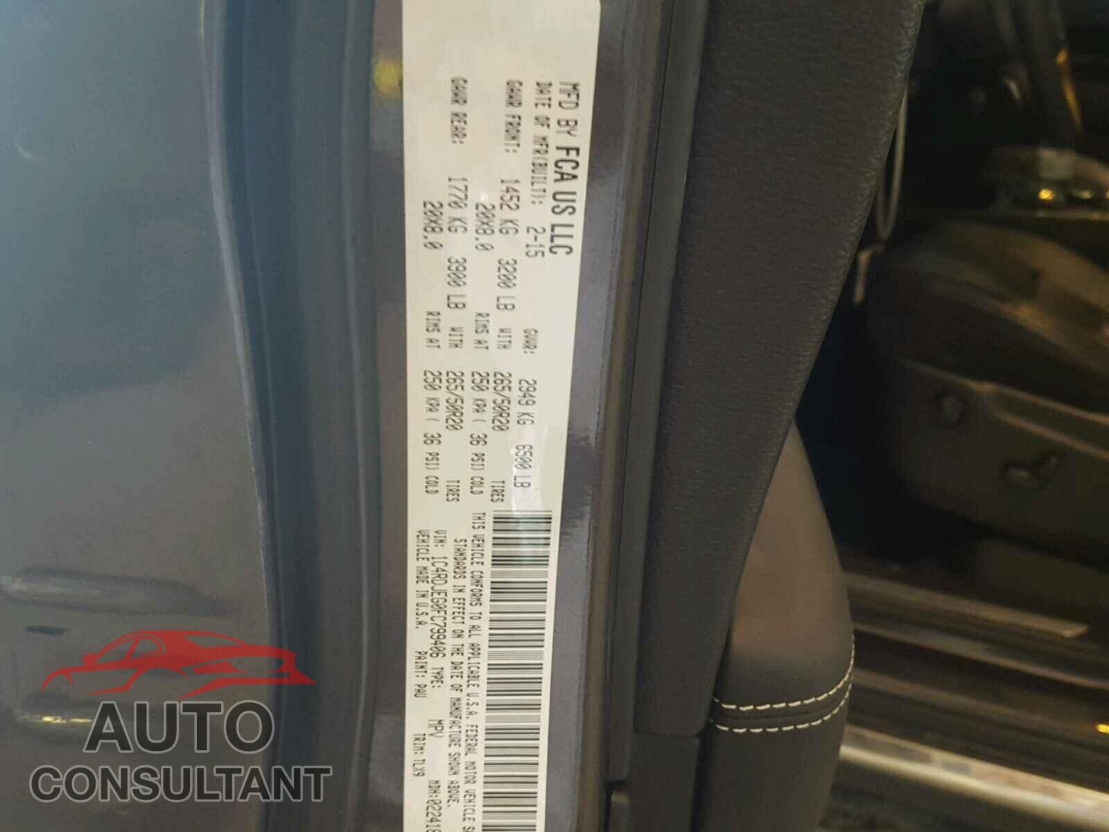 DODGE DURANGO 2015 - 1C4RDJEG0FC799406