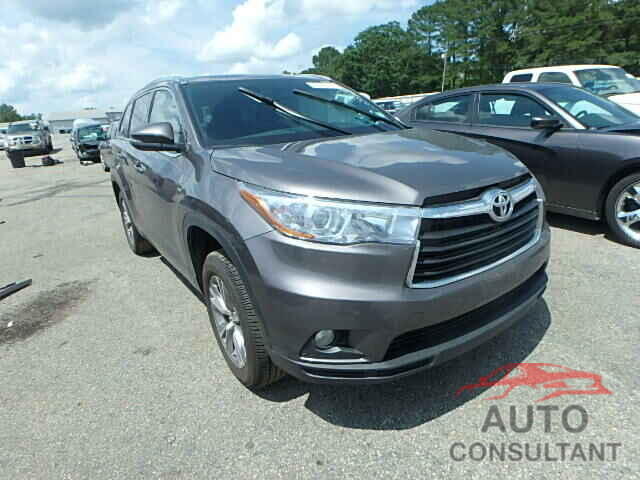TOYOTA HIGHLANDER 2015 - 5TDKKRFH0FS051329