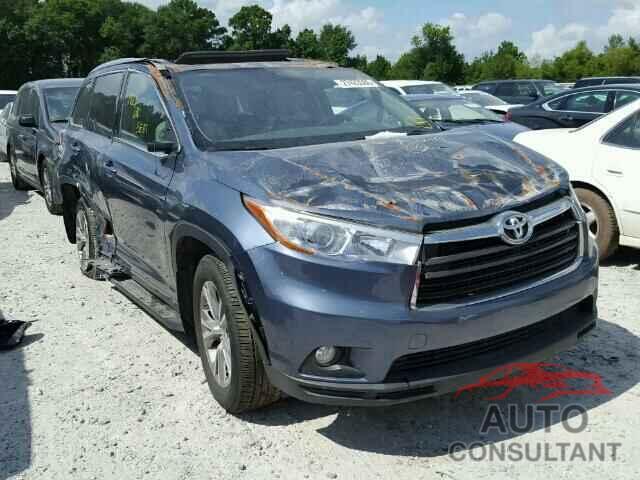 TOYOTA HIGHLANDER 2015 - 5TDKKRFH6FS089678