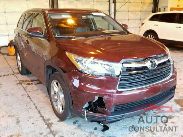 TOYOTA HIGHLANDER 2015 - 5TDDKRFH3FS149683